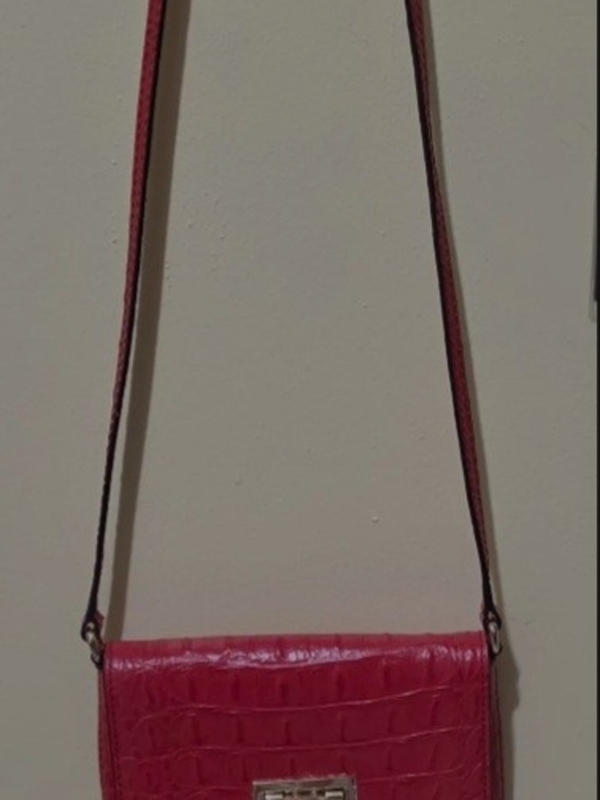 kate spade Handbags - Kate Spade Red Embossed Crossbody Bag with Gold Lock